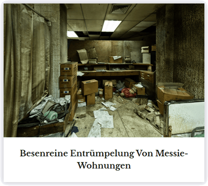 Entruempelung Messie Wohnung 