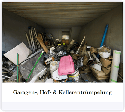 Garagen Hof Kellerentruempelung 